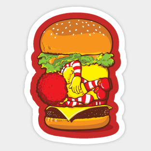 McClown Burger Sticker